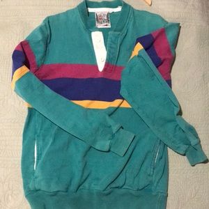 Vintage rugby 1/4 button up Pullover